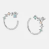 Aros plateados con piedras Sunshine - Anekke