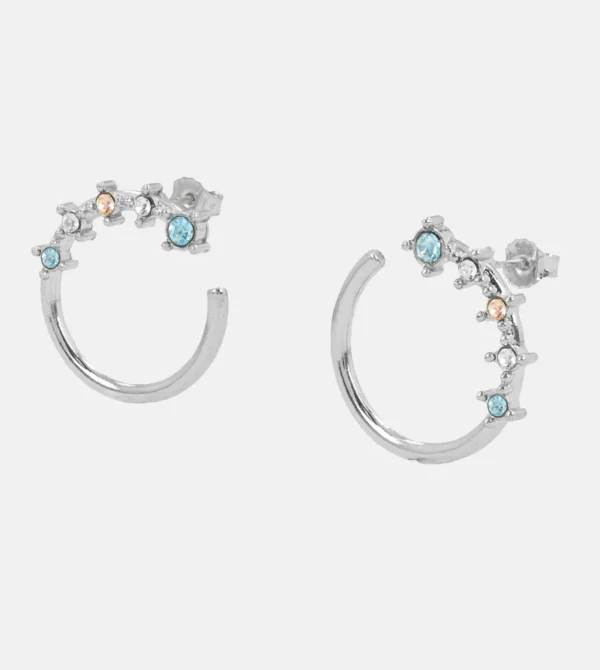 Aros plateados con piedras Sunshine - Anekke