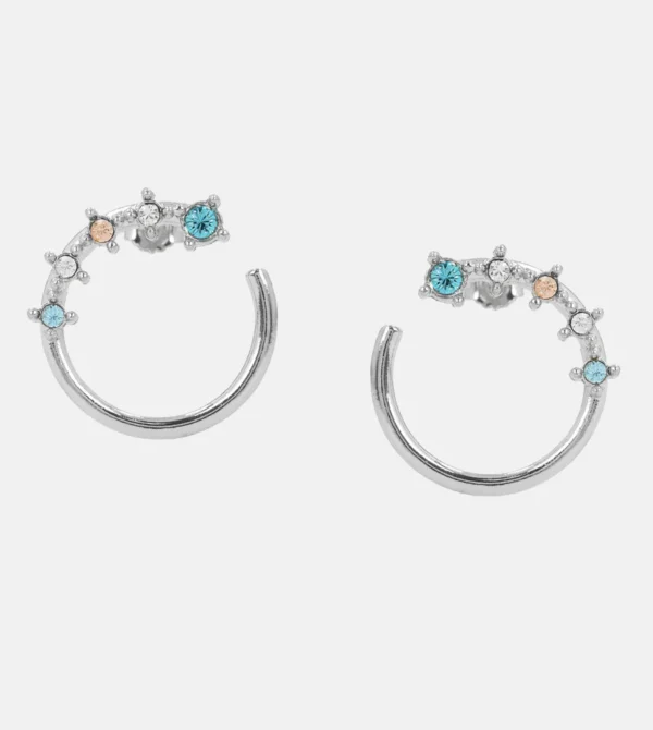 Aros plateados con piedras Sunshine - Anekke