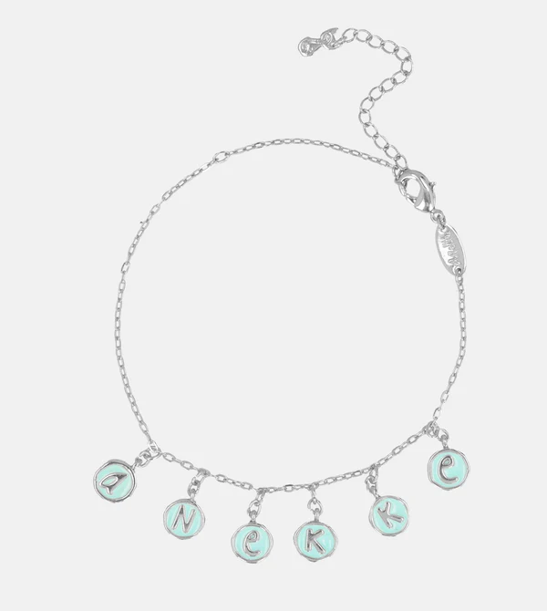 Tobillera con chapitas plateadas Calm - Anekke