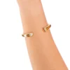 Pulsera abierta corazón dorado - Anekke