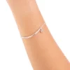 Pulsera con brillantes plateada - Anekke