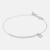 Pulsera con brillantes plateada - Anekke