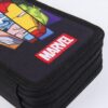 Plumier Triple Avengers Marvel – Estuche Escolar Completo con 43 Piezas
