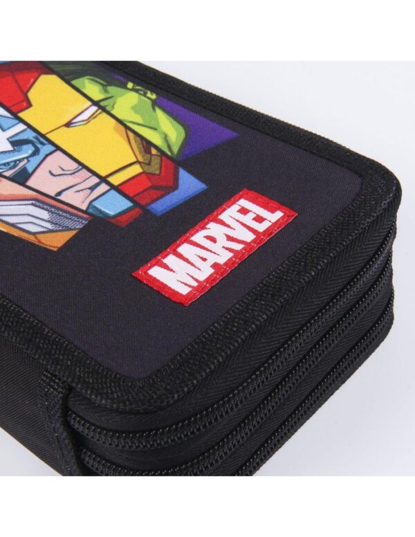 Plumier Triple Avengers Marvel – Estuche Escolar Completo con 43 Piezas