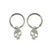 Pendiente Aro mini calavera