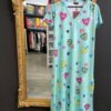 Vestido largo WINGS HEART verde agua - Noc The Brand