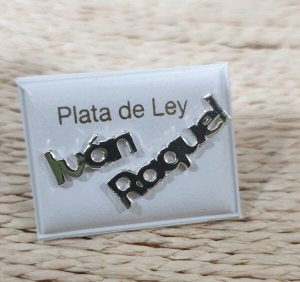 Pendiente nombre personalizado