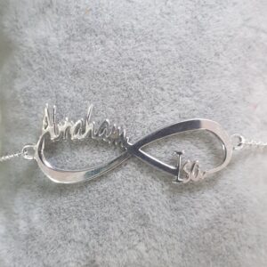 Pulsera plata infinito