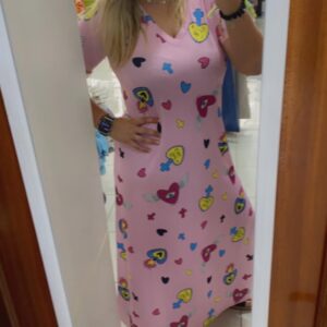 VESTIDO LARGO WINGS ROSA NOC THE BRAND