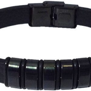 Pulsera hombre detalle negro Kronos