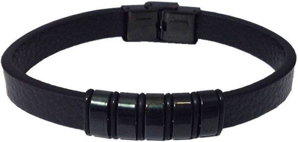 Pulsera hombre detalle negro Kronos