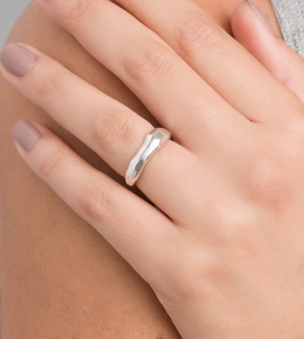 Anillo plateado Anzus - Anekke