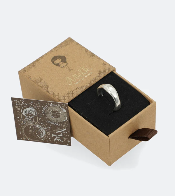 Anillo plateado Anzus - Anekke