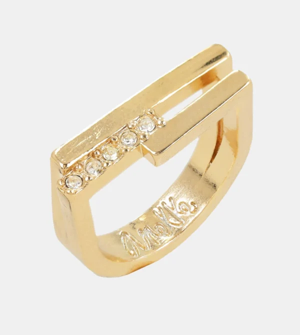 Anillo con brillantes dorado - Anekke