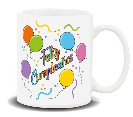Taza Feliz Cumpleaños TAZA Mensaje FELIZ CUMPLEAÑOS