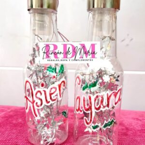 Botella decorativa de Navidad