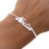 pulsera-nombre- Pulsera Plata con nombre Personalizada