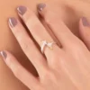 Anillo corazones plateado - Anekke