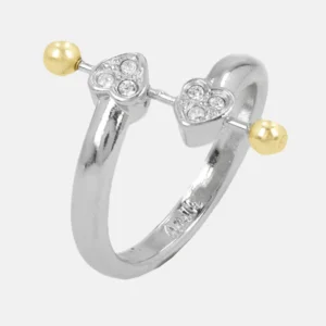Anillo corazones plateado - Anekke