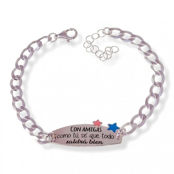 Pulsera amigas estrellas esmalte