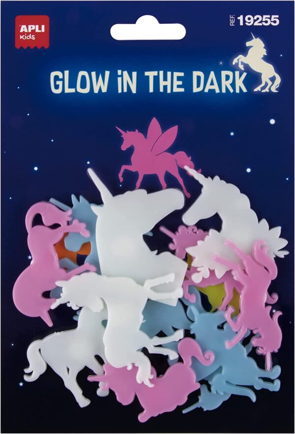 Pegatinas luminiscentes UNICORNIOS