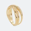 Anillo triple dorado Jera - Anekke