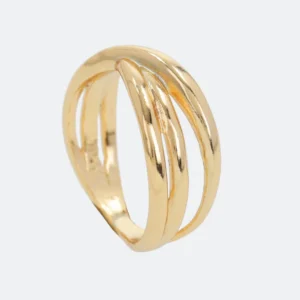 Anillo triple dorado Jera - Anekke