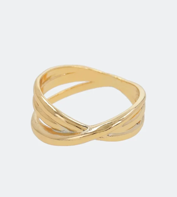 Anillo triple dorado Jera - Anekke