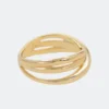 Anillo triple dorado Jera - Anekke