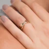 Anillo triple dorado Jera - Anekke