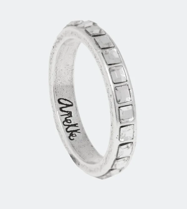 Anillo plateado brillante -Anekke