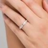 Anillo plateado brillante -Anekke