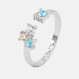 Anillo plateado Sunshine con piedras - Anekke