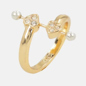Anillo corazones dorado - Anekke
