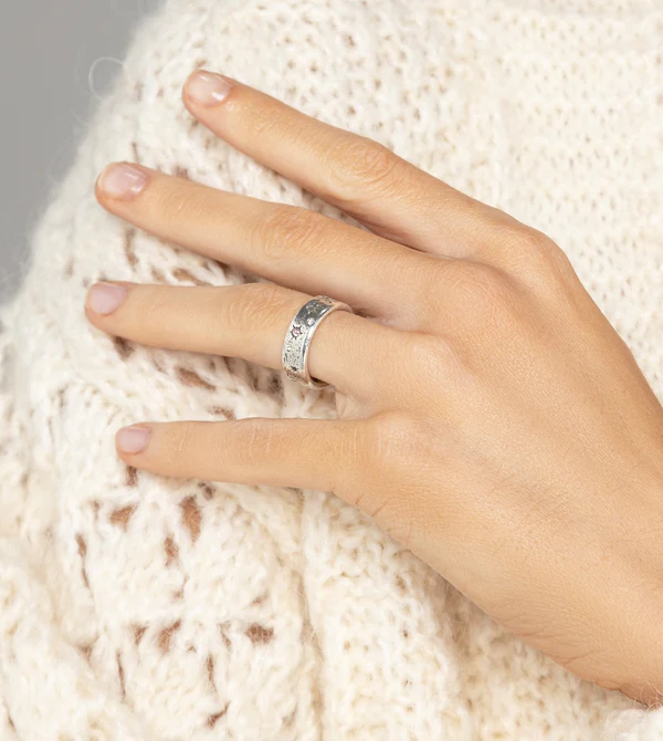 Anillo Constelaciones ancho plata - Anekke