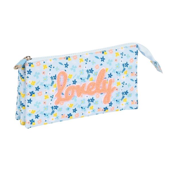 PORTATODO TRIPLE RECICLADO MOOS "LOVELY" - Safta