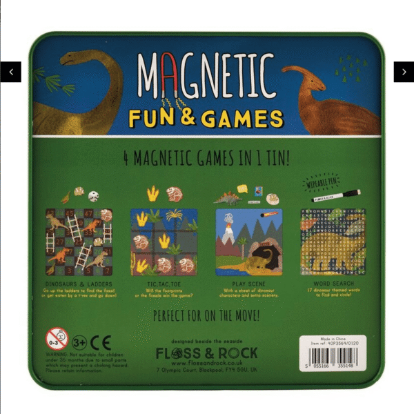 Juegos magnéticos 4 en 1: Dinosaurios