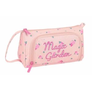 PORTATODO CON BOLSILLO DESPLEGABLE LLENO SAFTA “MAGIC GARDEN”