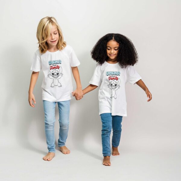 Camiseta Corta Disney: Stitch "Ohana Means Family"