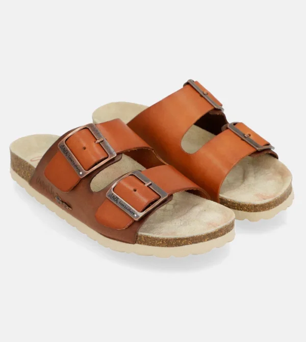 Sandalias bio de mujer marrón Menire - Anekke