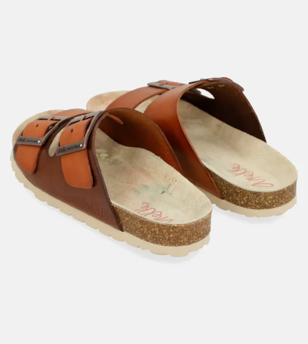 Sandalias bio de mujer marrón Menire - Anekke