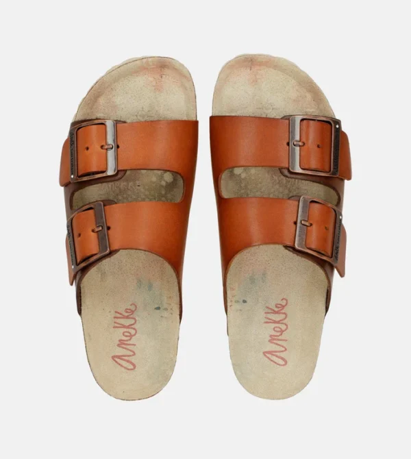 Sandalias bio de mujer marrón Menire - Anekke