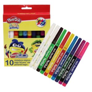 10 ROTULADORES MÁGICOS EN CAJA PLAY DOH