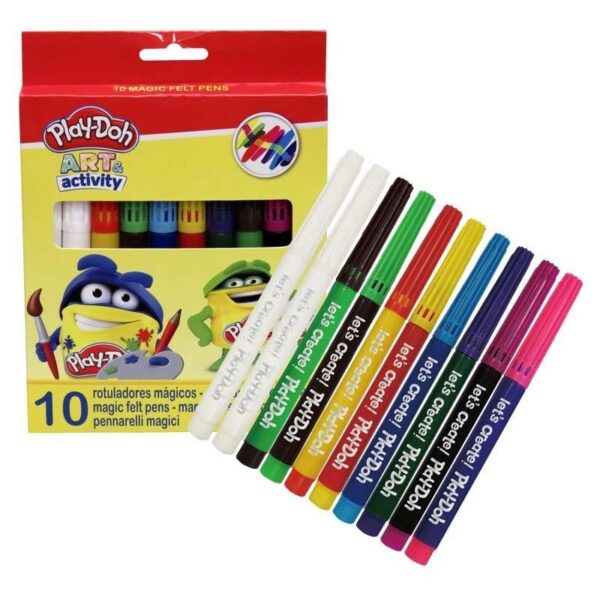 10-rotuladores-magicos-en-caja-play-doh 10 ROTULADORES MÁGICOS EN CAJA PLAY DOH