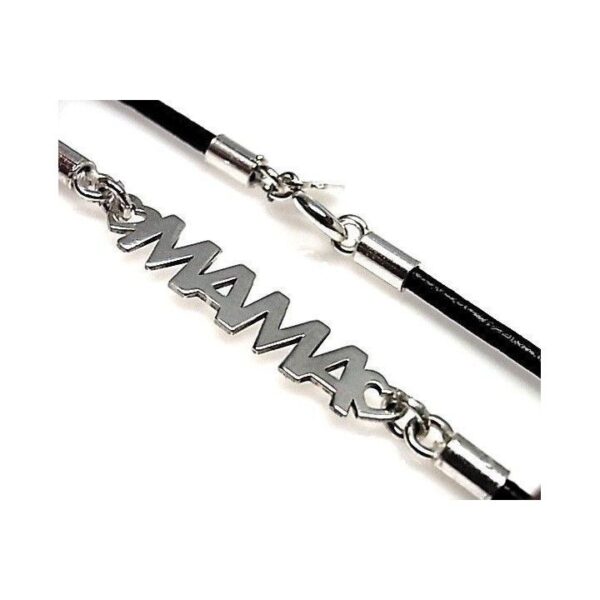 Pulsera PLATA cuero mamá