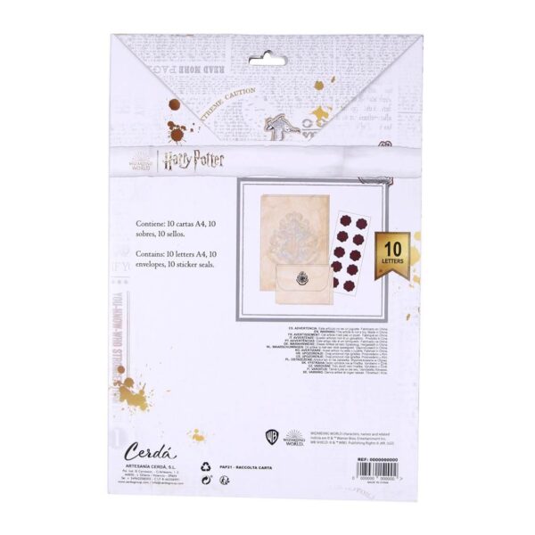 Set de papelería carta HARRY POTTER hogwarts