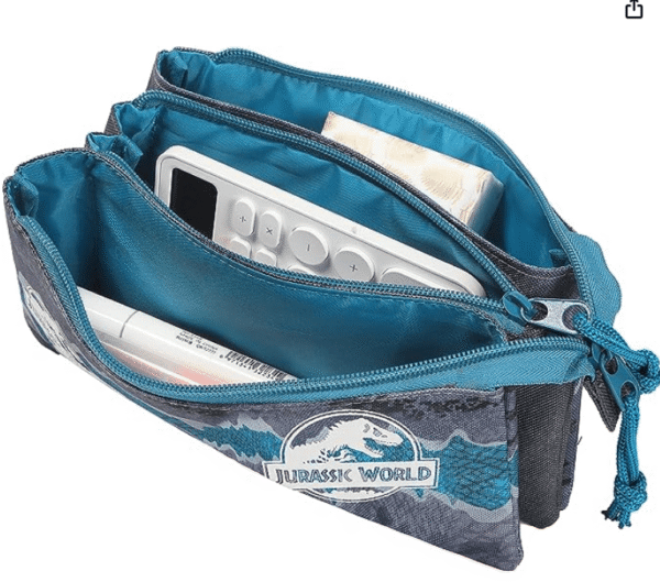ESTUCHE 3 DEPARTAMENTOS JURASSIK WORLD - CYP BRANDS