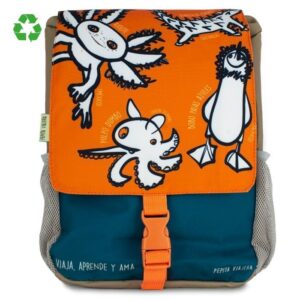 mochila-animales-raros-sello Mochila-Pizarra escolar Animales Raros - Pepita Viajera