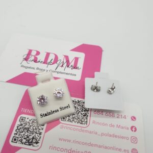 Pendiente Acero Strass